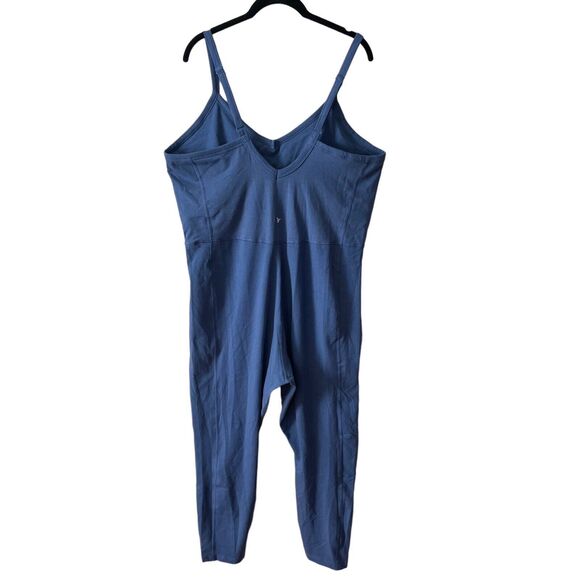 Old Navy Plus 2X Jumpsuit One Piece Activewear Power Chill Blue Shelf Bra - Picture 7 of 10